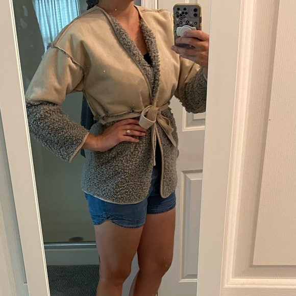 Lucky Brand Shearling/Suede Coat - Picture 5 of 8